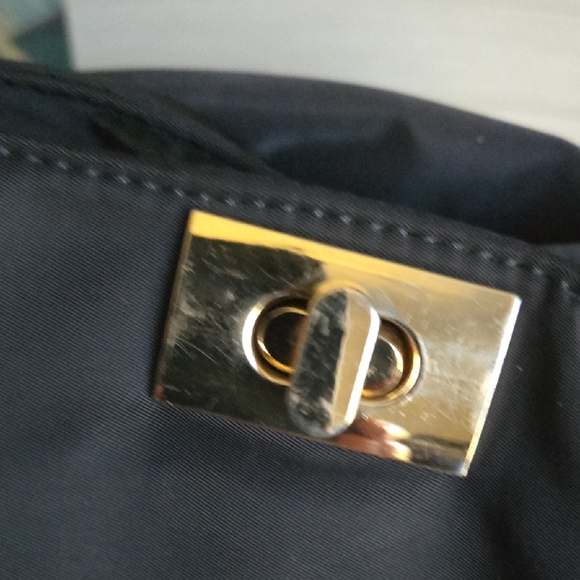 Men's Black Backpack with Gold Hardware - Picture 11 of 15